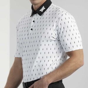 PXG Men's Desert Vibe Tour Cactus Print Short Sleeve Golf Polo Shirt Size 2XL
